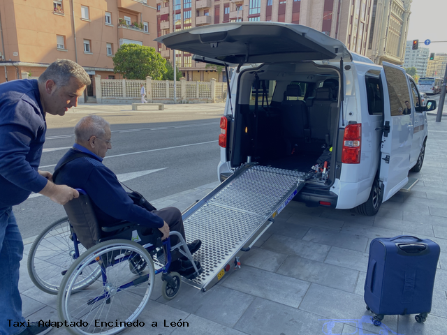 Taxi accesible Encinedo a León